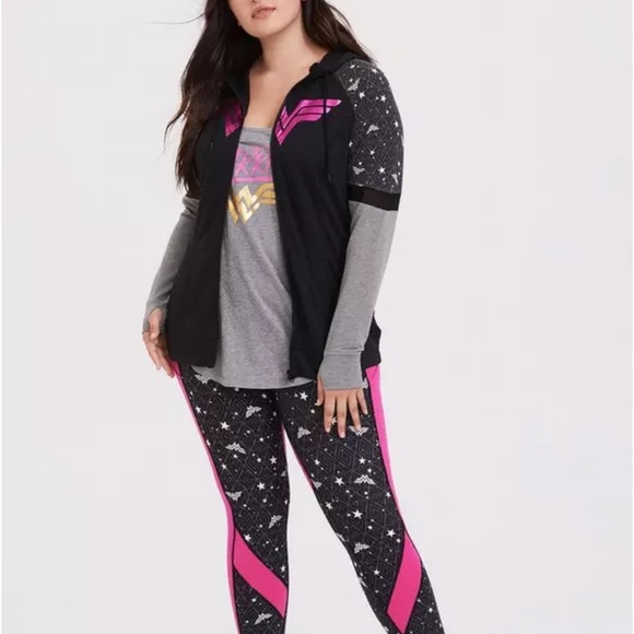 Breast Cancer Awareness - DC Comics Wonder Woman Active Hoodie - Picture 5 of 7